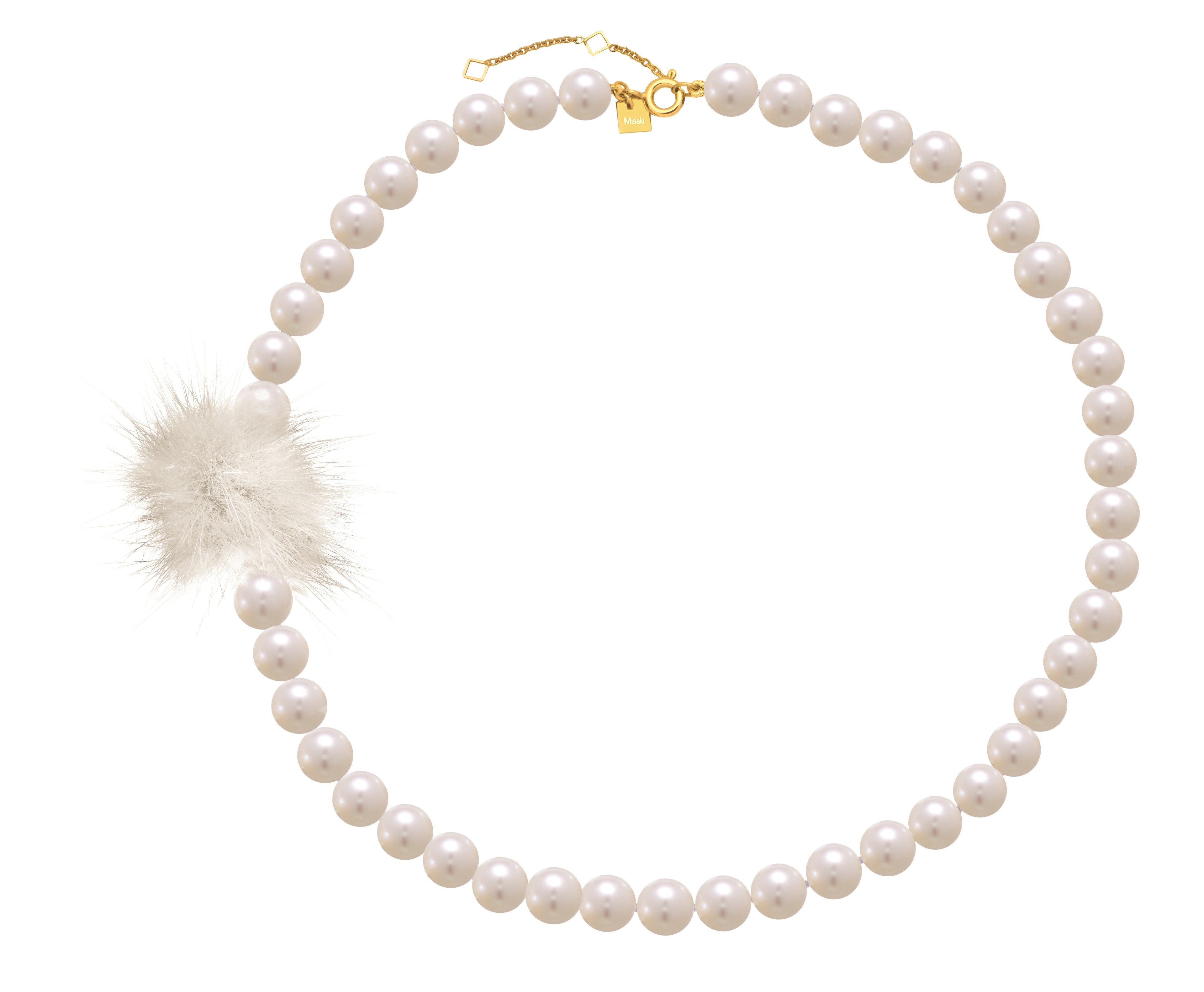 Cheek White Necklace | IZI