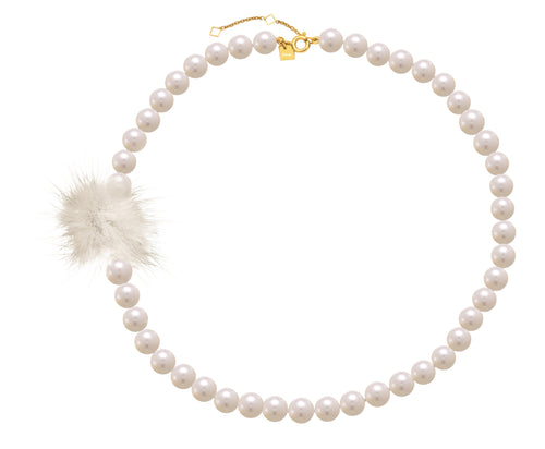 Cheek White Necklace | IZI