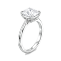 Lab Grown Cushion Cut Solitaire Ring