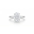 Lab Grown Oval Cut Solitaire Ring