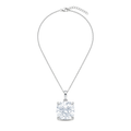 Lab Grown Cushion Cut Solitaire Pendant Necklace