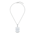Lab Grown Oval Cut Solitaire Pendant Necklace