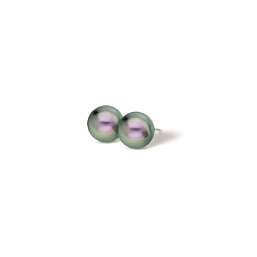 Azure Tahitian Teal Pearl Stud Earrings | IZI