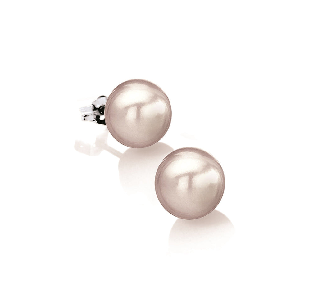 Chill Pink Pearl Stud Earrings | IZI
