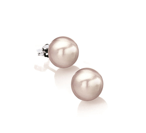 Chill Pink Pearl Stud Earrings | IZI