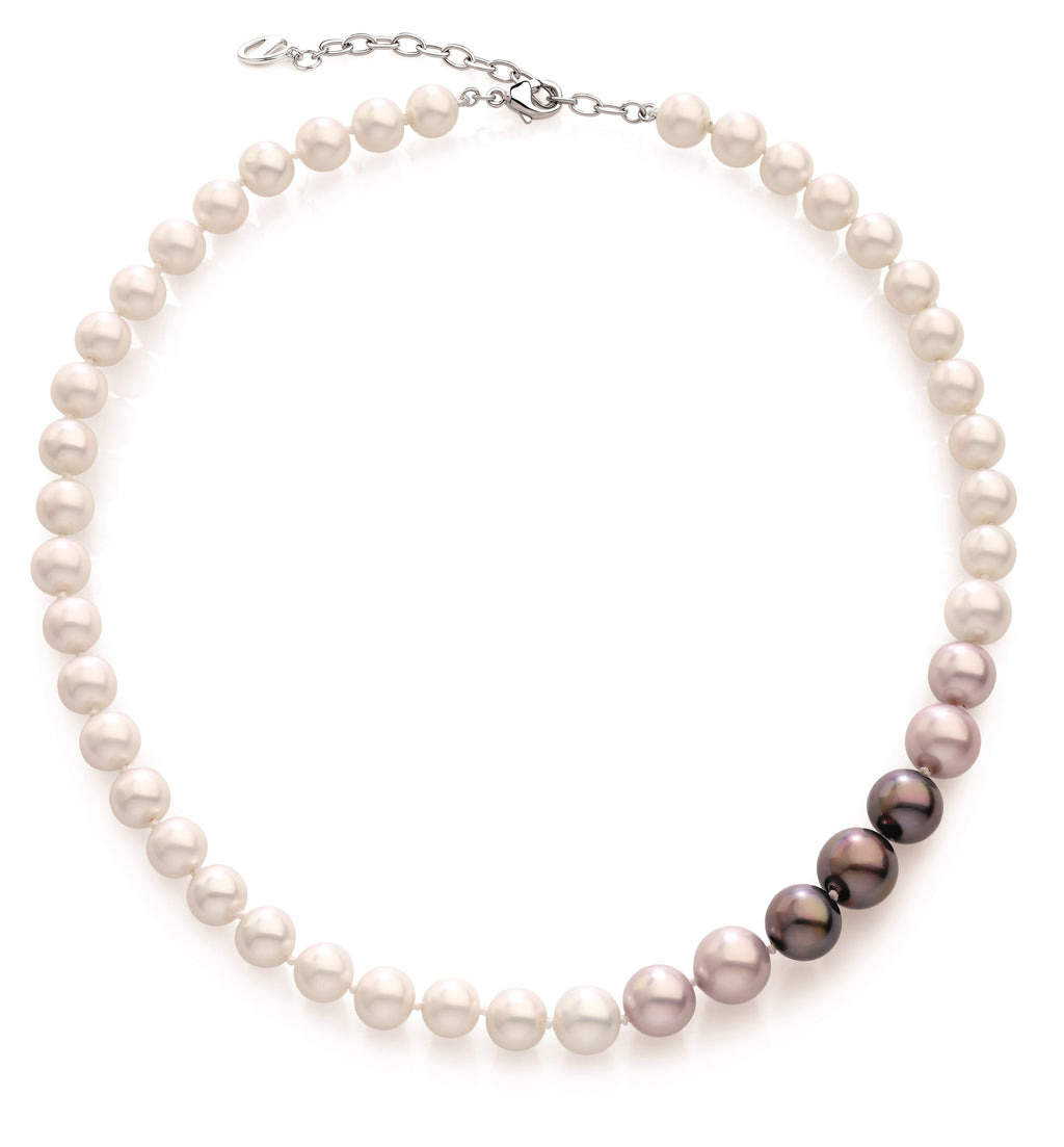 Feelings Multi-Tone Pearl Strand Necklace | IZI