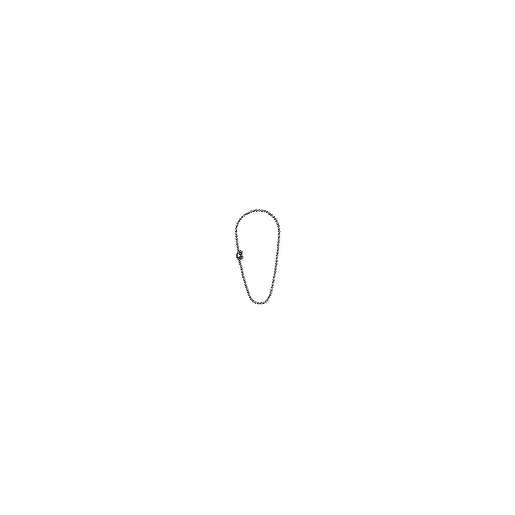 Vision Long Dark Pearl Rope Necklace Gold | IZI