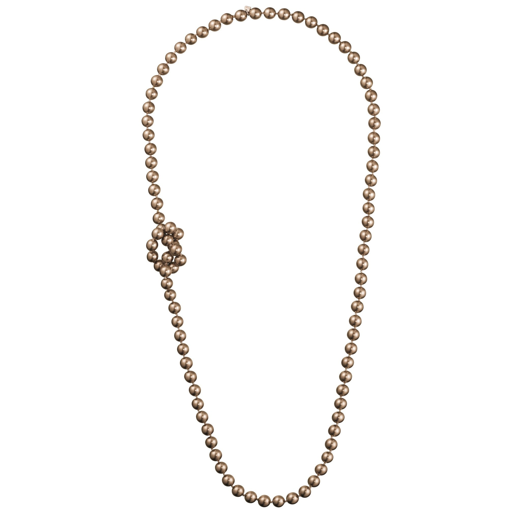 Vision Long Dark Pearl Rope Necklace with Cluster | IZI