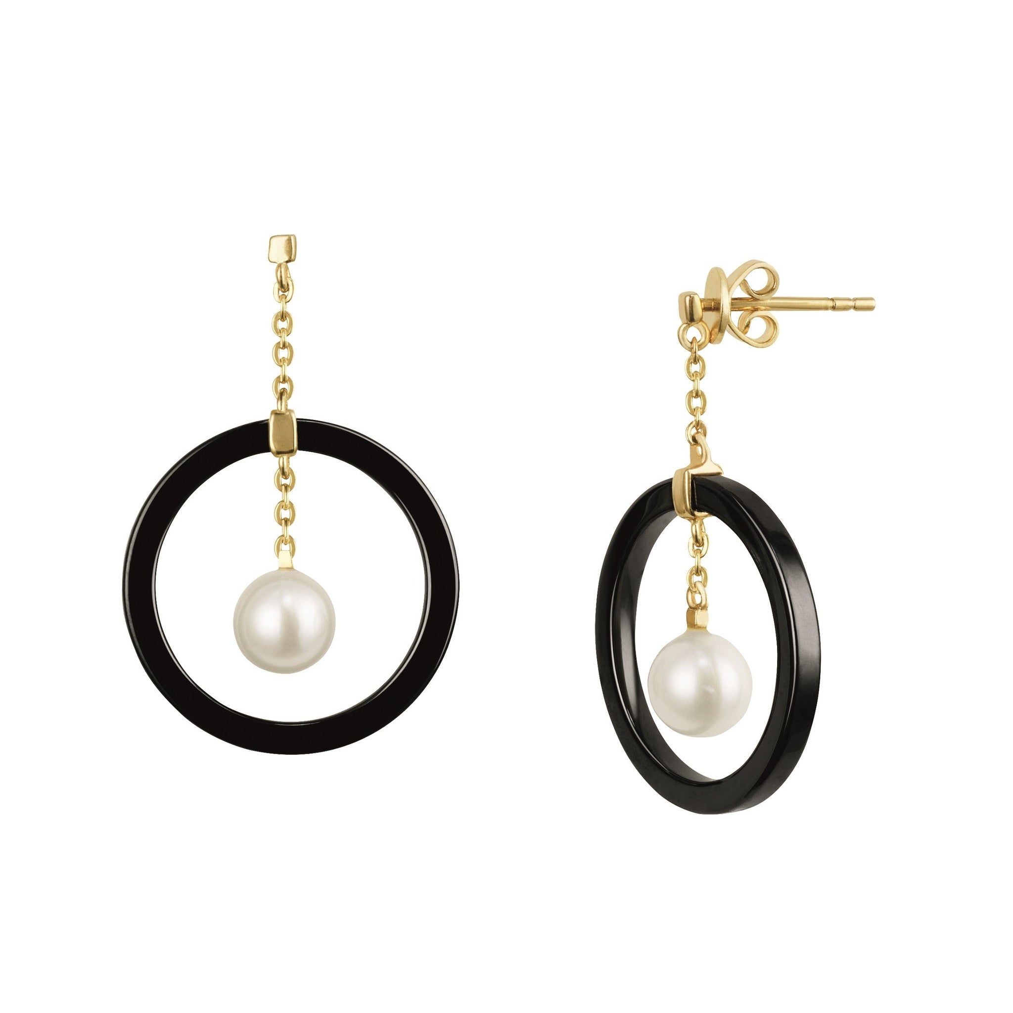 Calice Long Gold Earrings | IZI