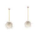 Cheek White Earrings | IZI