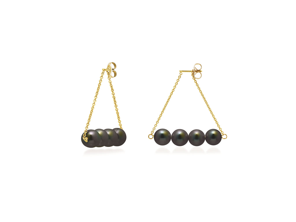 Hung Black Earrings | IZI