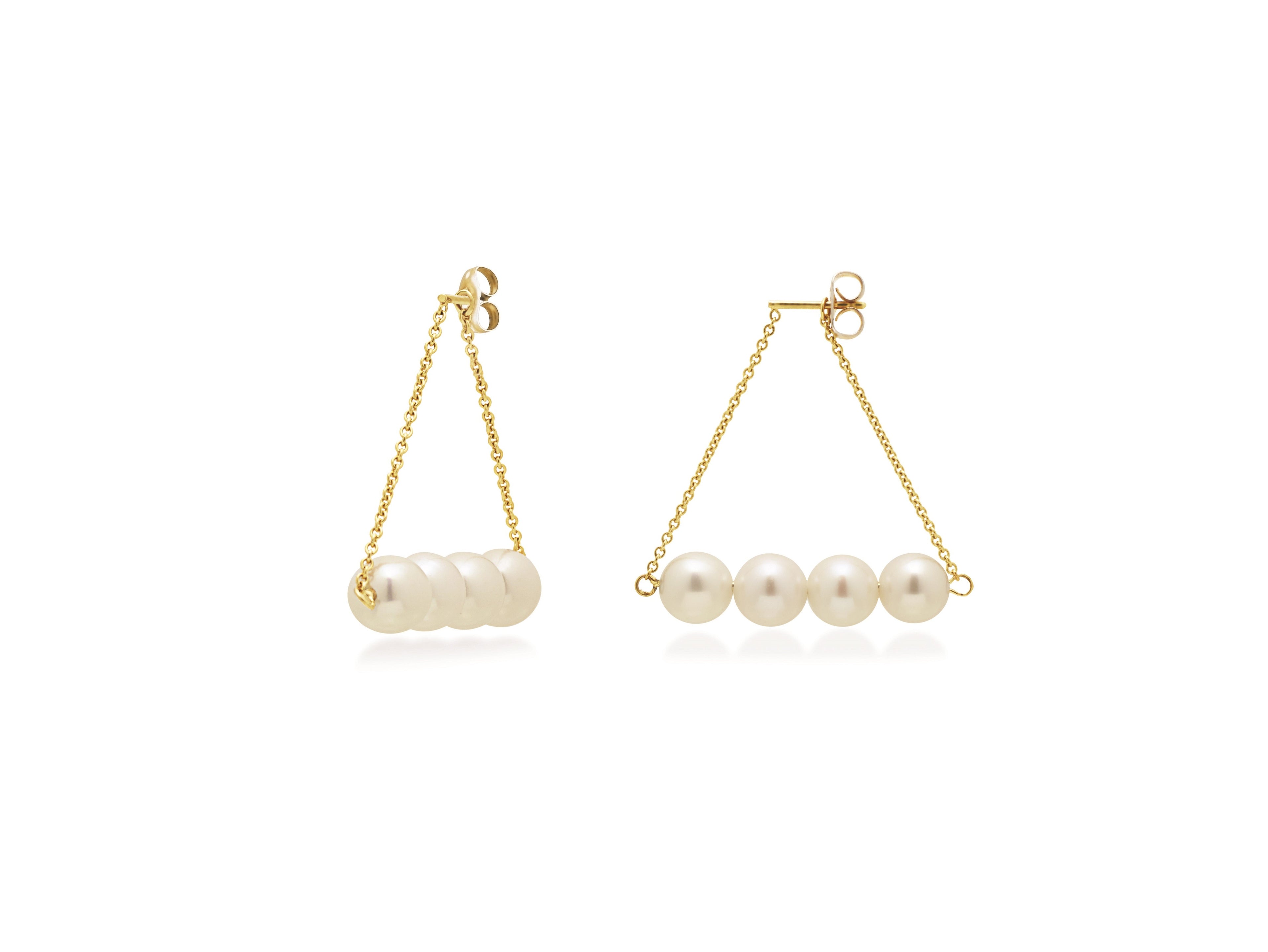 Hung White Earrings | IZI