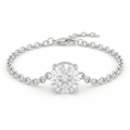 Lab Grown Round Brilliant Solitaire Bracelet